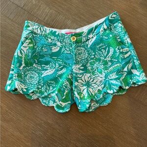 Lilly Pulitzer Buttercup Knit Shorts “Safari Sangria” Sz 2